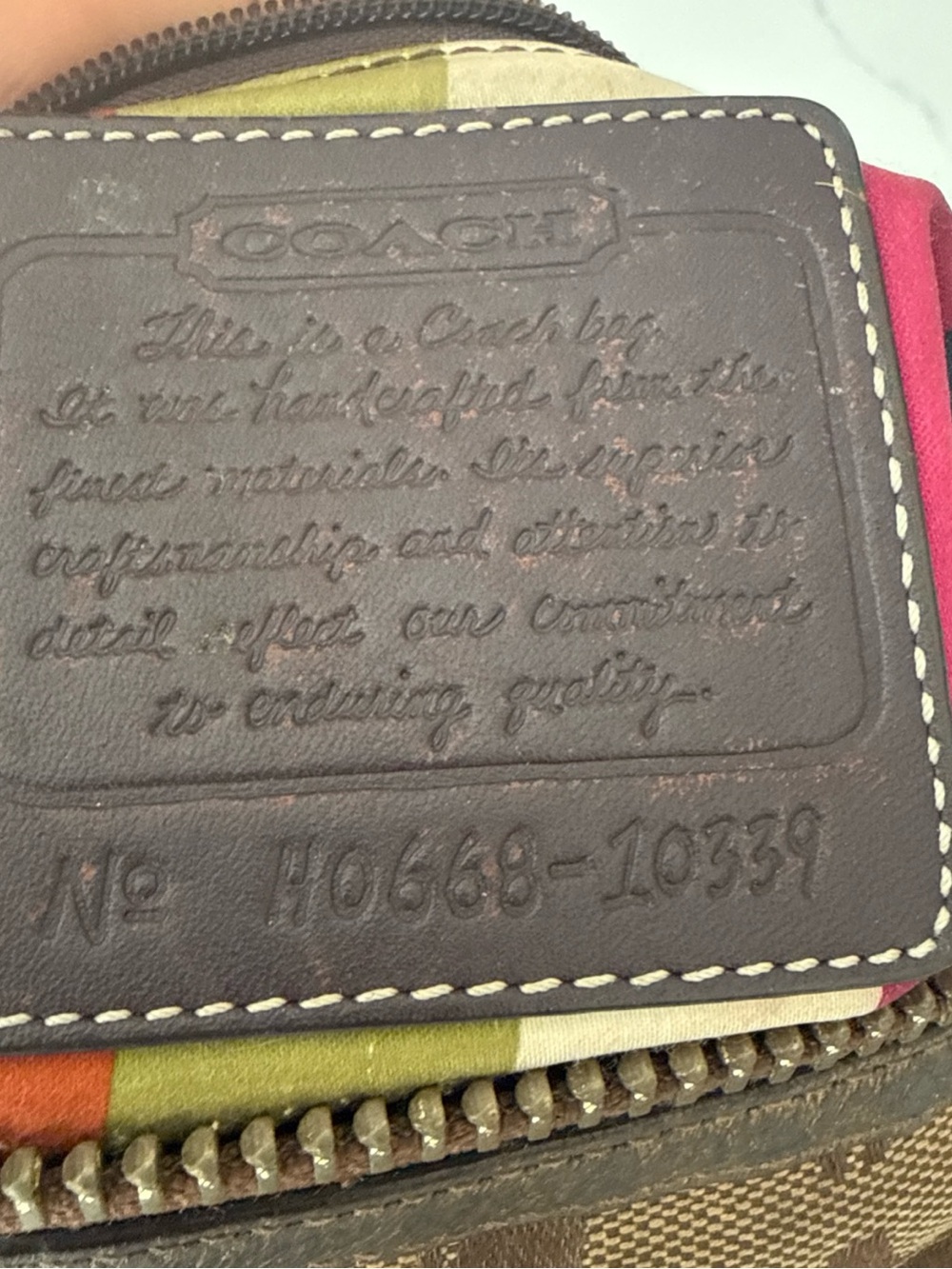 Coach Legacy 10339 Signature Double Turnlock Shoulder Bag 65th Anniversary Y2K - Picture 5 of 9